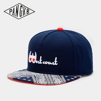 pangkb brand westcoast cap navy hip hop parkour sports snapback hat for men women adult outdoor casual sun baseball cap