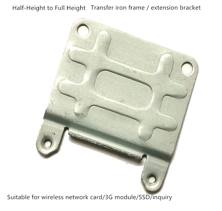 5PCS Mini PCI-E half-height wireless network card SSD to full height adapter bracket iron with screws |