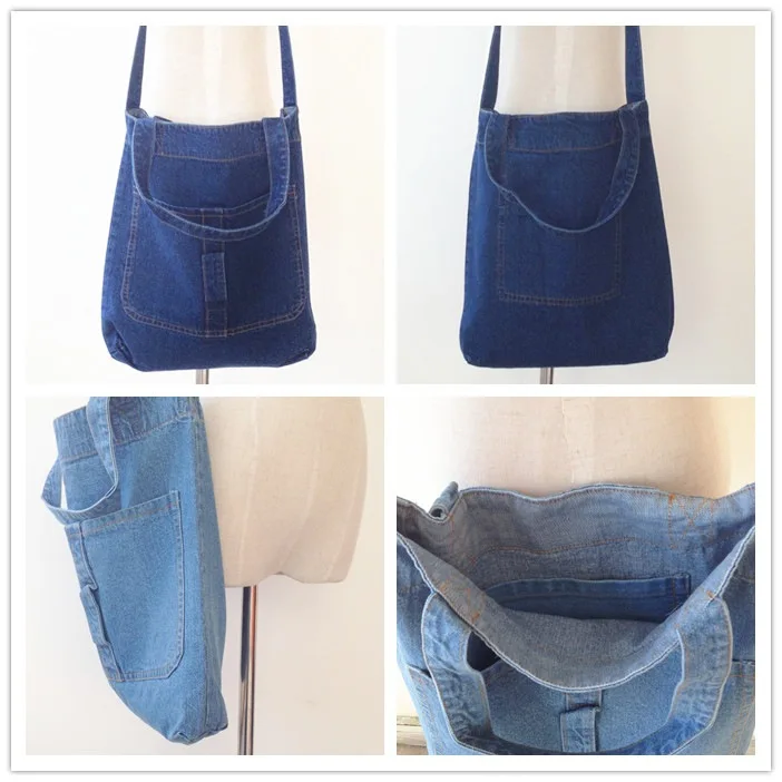 Модные Простые винтажные джинсовые женские сумки дамские сумочки для девушек