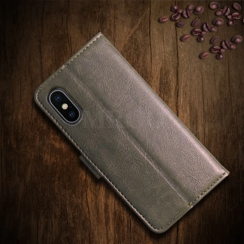 Four Leaf Clover Case MRGO for iPhone X Cover 8 Plus Flip Leather 7 5 5s 6 s 6s Phone Coque | Мобильные телефоны и