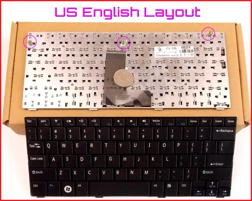 Новая клавиатура английская версия для ноутбука Dell W664N 0W664N PK130831A00 REV A01 PK130832A00 PK1306H4A00