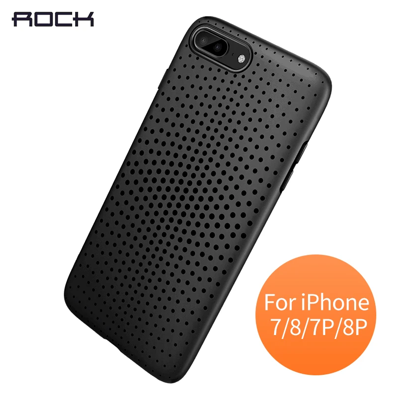 Чехол для iphone 7 8 тонкий мягкий чехол ROCK Plus задняя крышка отверстие классная