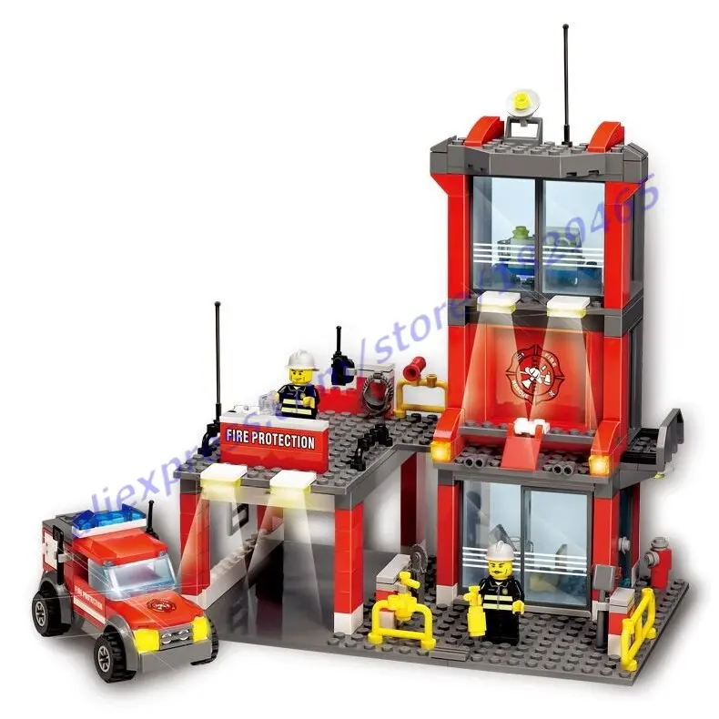 300 шт. своих бой серии пожарная творчество обучение строительный кирпич