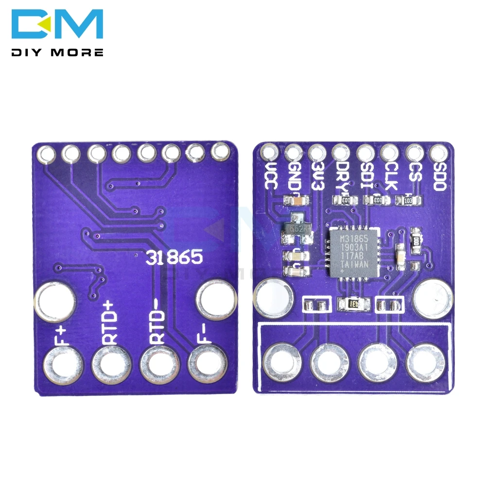 Для Arduino 3,3 В MAX31865 PT100 PT1000 RTD датчик температуры термопары модуль усилителя плата термистор модуль усилителя