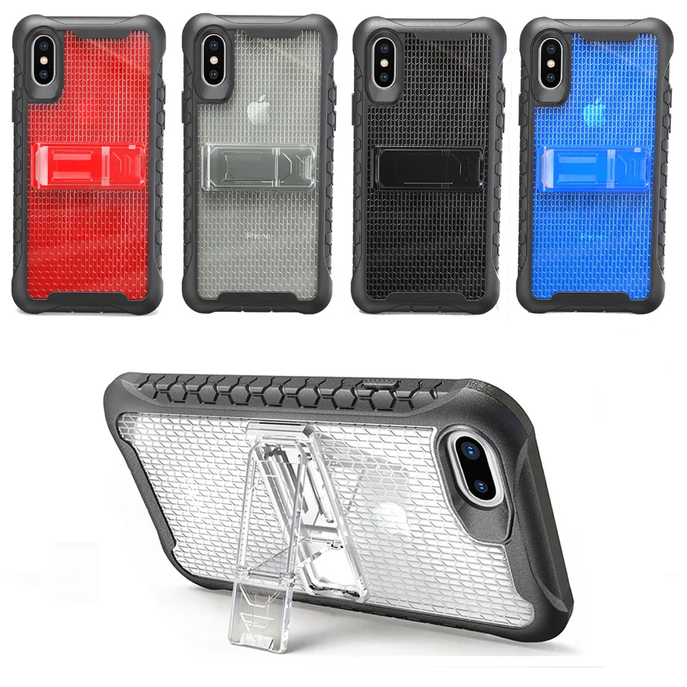 Роскошный Жесткий чехол KSELF 360 Heavy Duty для iPhone 7 8 X Plus XS Max XR Гибридный противоударный