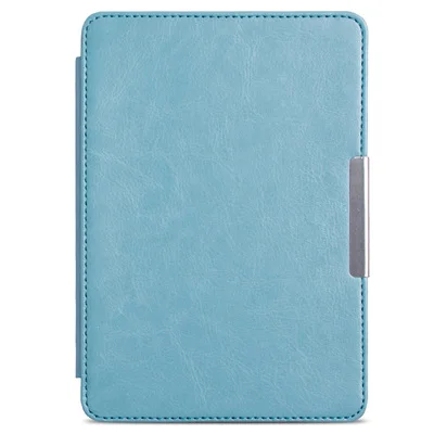 Sky Blue Кожаный чехол-книжка для планшета Kindle Paperwhite(7 поколение) 6 дюймов Магнитный умный противоударный чехол+ бесплатные подарки A20 - Цвет: Sky Blue