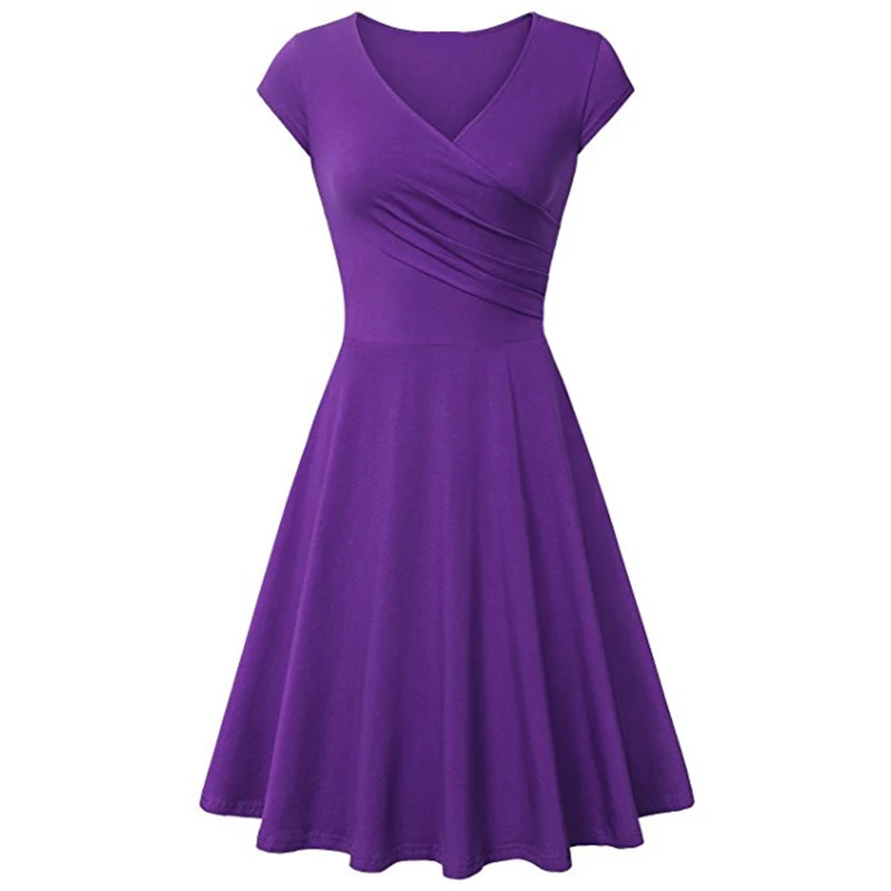 light purple SINGRAIN женские летние хлопок платье v-образным вырезом облегающее Повседневное эластичный сексуальный пляжный праздник вечерние платья - Цвет: light purple