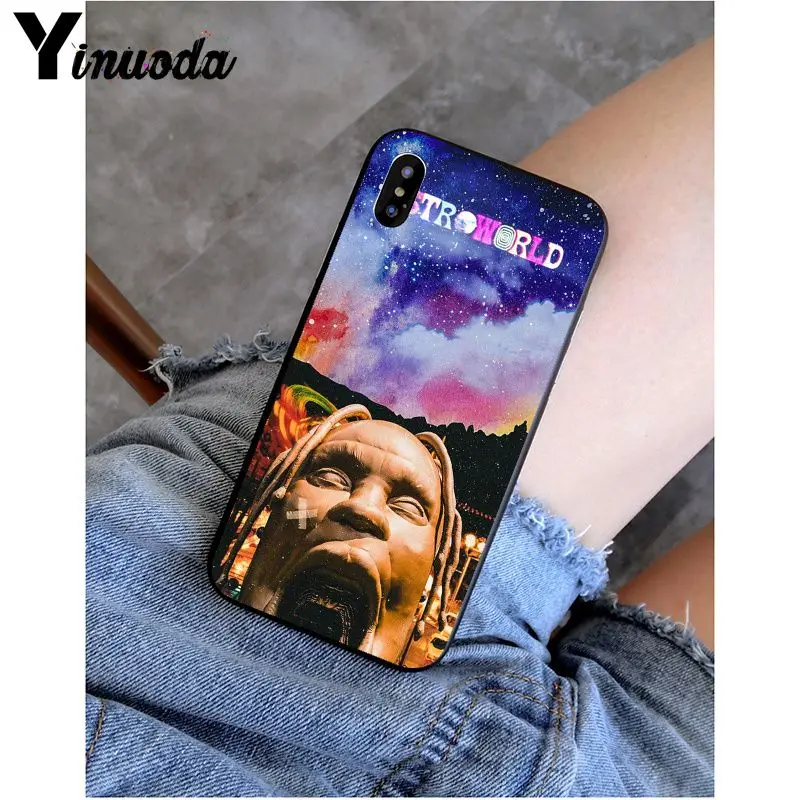 Yinuoda с изображением Трэвиса Скотта astroworld TPU мягкий чехол для мобильного телефона Apple iPhone 8 7 6 6S Plus X XS MAX 5 5S SE XR