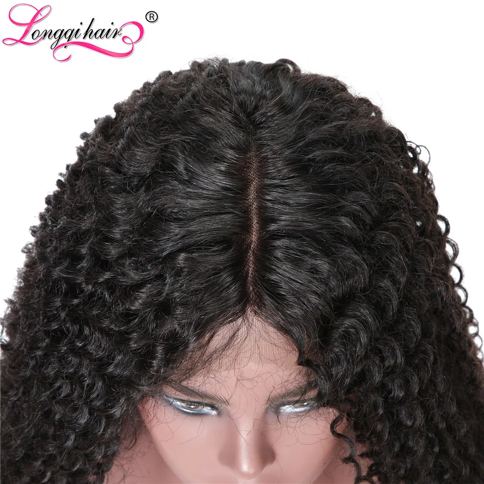 Longqi волос 13x6 Джерри вьющиеся волосы Remy человеческие Искусственные парики с