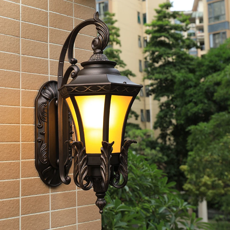 Уличная настенная лампа MLZAOSN в скандинавском стиле железный водонепроницаемый