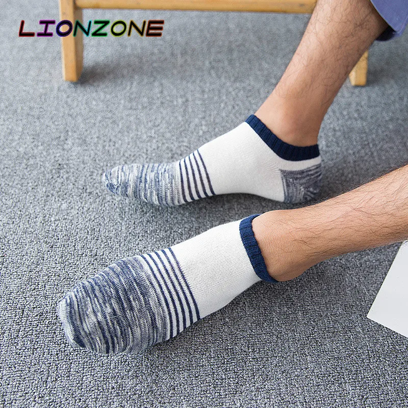 Новые весенне летние хлопковые повседневные мужские носки LIONZONE в этническом