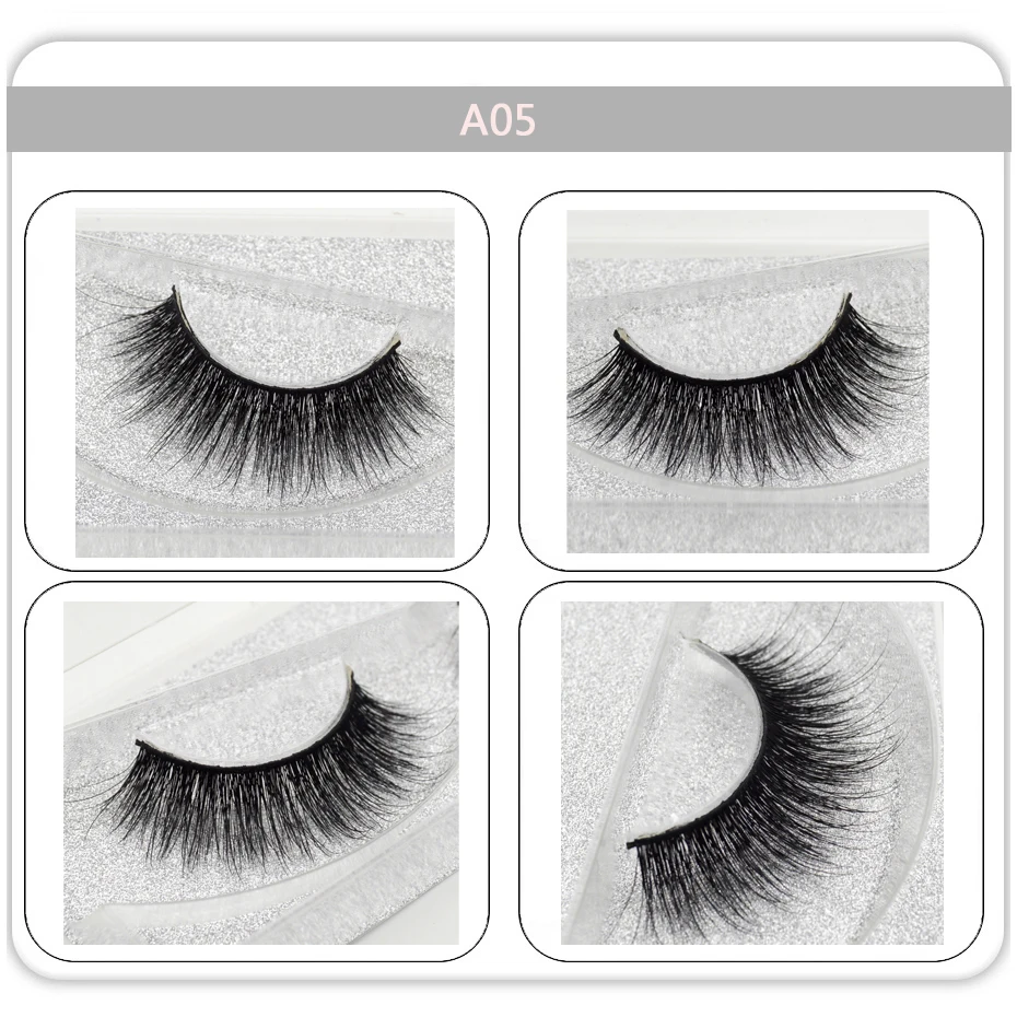 1 пара норковых ресниц Накладные ресницы Мягкие Длинные из Натурального Волоса