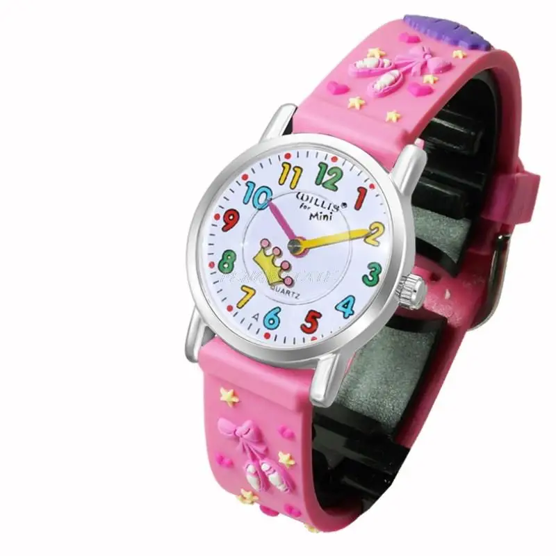 WILLIS NEW Quartz Child 3D CLOCK Children Waterproof Watches Cartoons Design Analog Clock kid Fashion Wrist PENGNATATE|clock sale|clock