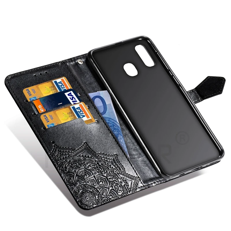 Чехол-книжка для телефона чехол для samsung Galaxy M20 M30S M10 A20E A10 A20 A30 A40 A50 A70 A80 A10S A20S A30S A50S Роскошный кожаный чехол-портмоне