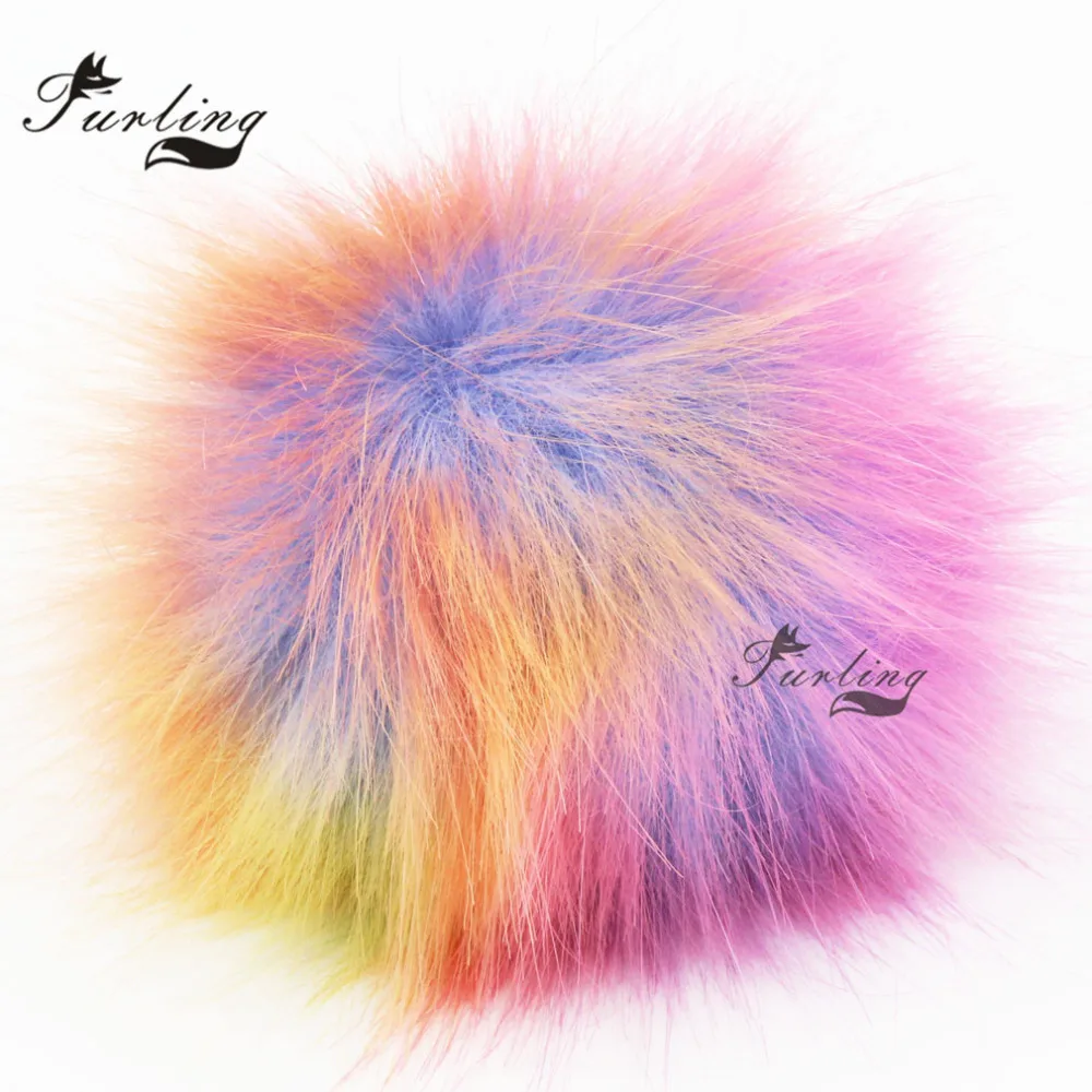 Пушистый помпон из искусственного лисьего меха 10 см|pom ball|fluffy pom pomfluffy balls |
