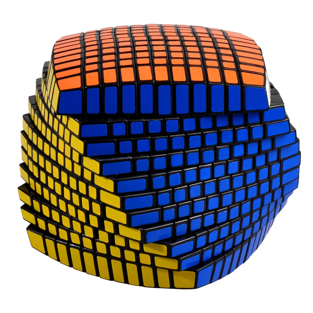

ZHISHENG 115mm 11*11*11 Bread Magic Cube Speed Puzzle 11x11 Cube Educational Toys Gifts with Spare Stickers
