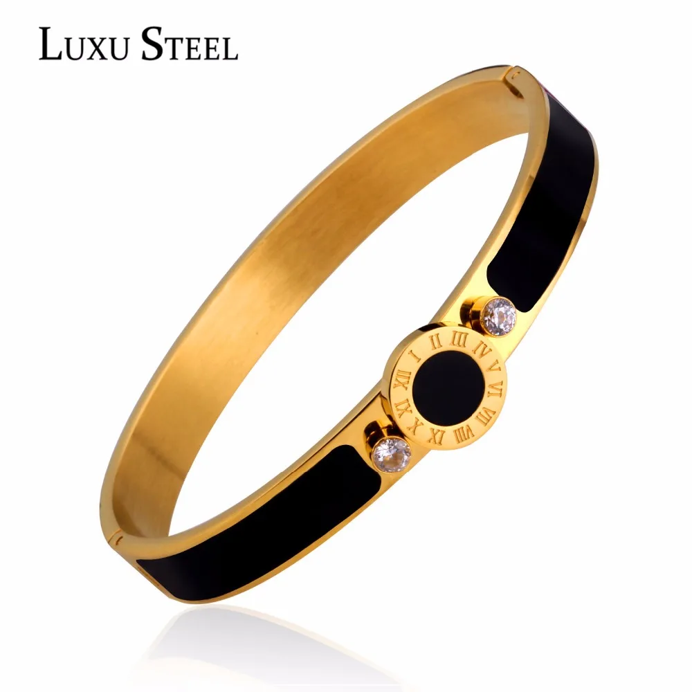 LUXUSTEEL новый ювелирный браслет из австрийских кристаллов и браслетов нержавеющей