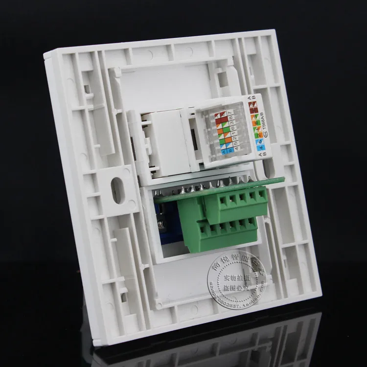 Настенная панель с 2 портами VGA и RJ45 Cat5e лицевая розетка 86*86 мм домашний адаптер|rj45