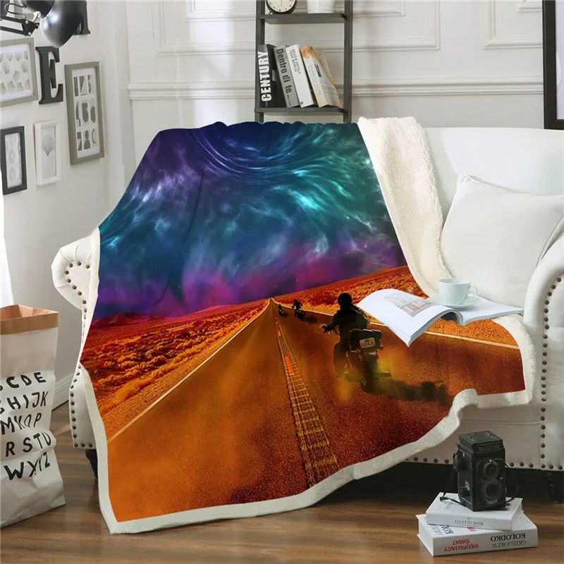 

Desert Plush Blanket Adult Print Quilts Casual Fleece Throw Blanket Fashion Bedspread Popular Anime Home Office Travel Picnic