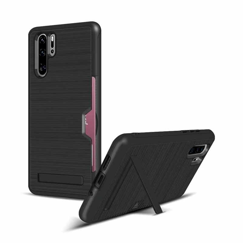 Чехол для телефона Huawei P30 Pro гибридный держатель карт армированный Твердый чехол