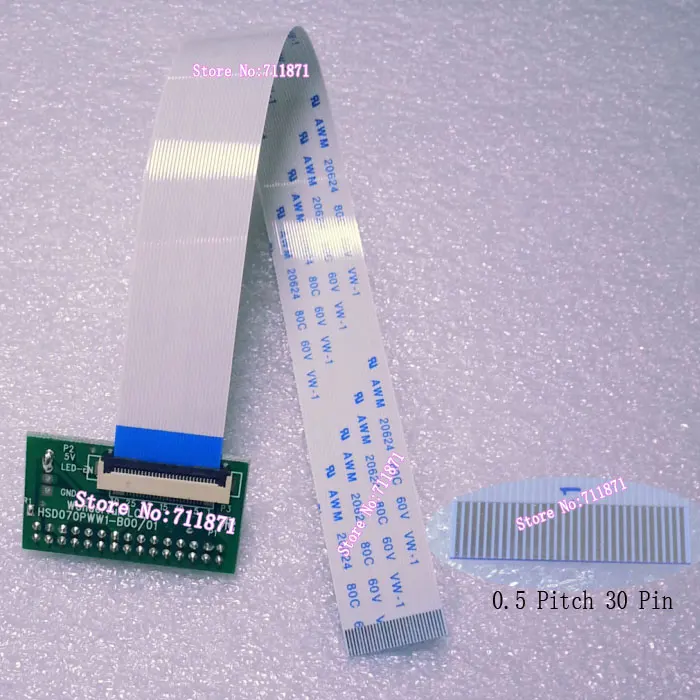 30P 1ch 6bit HSD070PWW1 FPC FFC адаптер LVDS 200 мм кабель B00 B01 разъем 0 5 преобразования|ffc cable|ffc lvdsffc