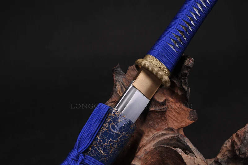 Танто мечи короткий японский самурайский меч полностью ручной работы 9260 Весна