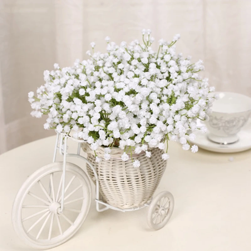 

6 Bundles Artificial Flowers for Decorations Silk Flowers MANTIANXING Star Flower Wedding Decorative flores artificiales