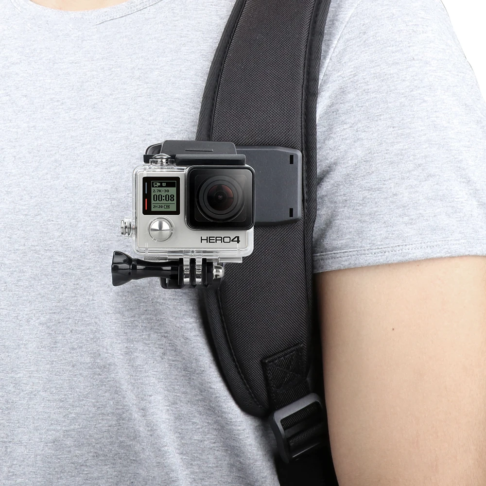 Для GoPro аксессуары рюкзак зажим Крепление для Go Pro Hero 7 6 5 4 Yi 4K SJCAM EKEN экшн