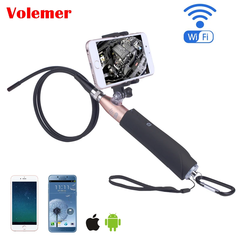 Volemer F110 Беспроводная Соединительная ручка эндоскоп 8 мм HD для IOS/Эндрюс