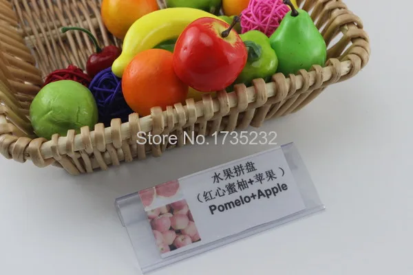 100 шт. популярный держатель для этикеток на полку карт в супермаркете ценник