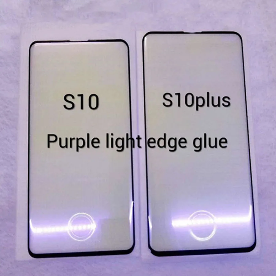 Для samsung S8 Plus, S9 Plus, s10 Plus, Lite, Note 8, 9, анти-УФ, фиолетовый, синий, светильник, отпечаток пальца, закаленное стекло, защита экрана