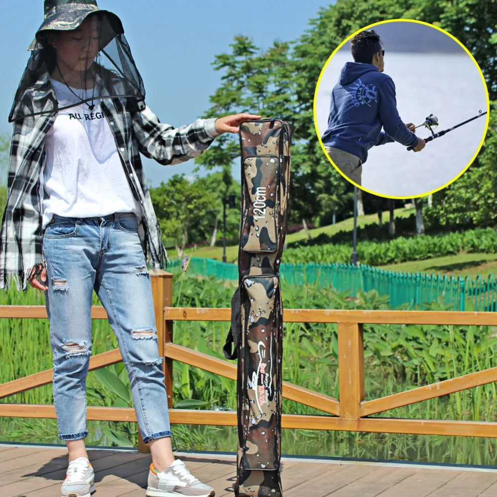 Сумка рыболовная из нейлона 80/120 см два слоя|fishing rod bag|rod bagfishing bag |