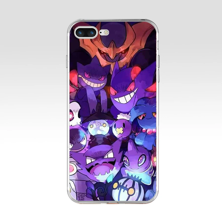 10 Мягкий силиконовый чехол Pokemons Go Gengar Sinister из ТПУ для Apple iPhone5 5S se 6 6s 7 8 plus x xr xs max coque - Цвет: 10