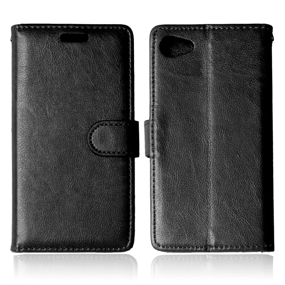 Для Sony Z5C Z5Compact case E 5803 5823 для Xperia Z5 compact Z 5 mini E5803 E5823 кожаный чехол бумажник с