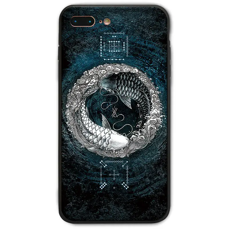 Буддизм Инь и Ян рыба чехол для huawei mate 20 Pro, P20 PRO, P20, mate 20 X Чехол - Цвет: fish