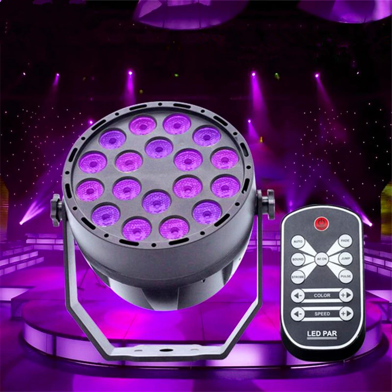 УФ 18 светодиодный сценический светильник s DMX512 Master slave фиолетовый лазерный