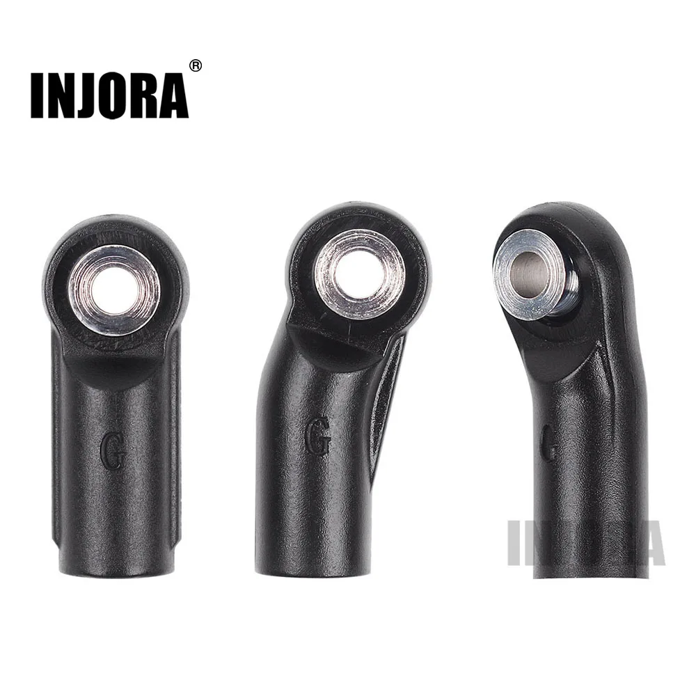 INJORA 10 шт. пластиковые Концевики для тяги мячи 1:10 RC машины гусеницы осевой SCX10 II