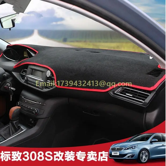 Аксессуары для стайлинга автомобиля крышка приборной панели peugeot 308 2014 2015 2016 2017