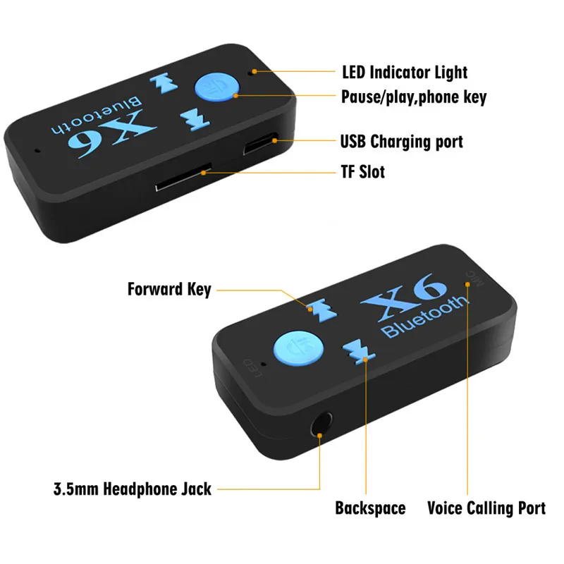 Беспроводной Автомобильный USB Aux bluetooth адаптер приемник аудио 3 5 мм гарнитура