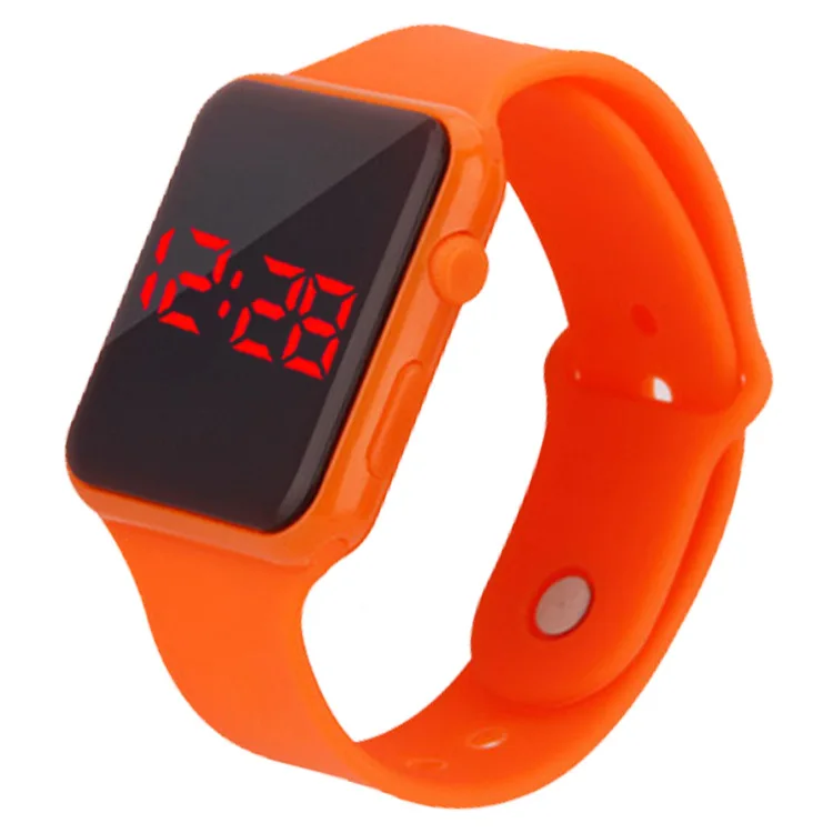 Мужские спортивные часы, Квадратный светодиодный, для студентов, взрослых, пара, электронные цифровые часы, электронные часы Hodinky, цифровые часы, relogio Y501