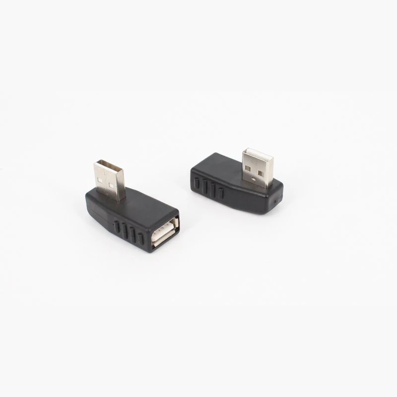 Переходник с углом влево и вправо под 90 градусов USB 2 0 A папа-Мама разъем AM/AF для