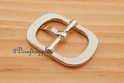 Пряжка для ремня Центральная пряжка с язычком 3/4 дюйма 19 мм светло-золотистая 6 шт.