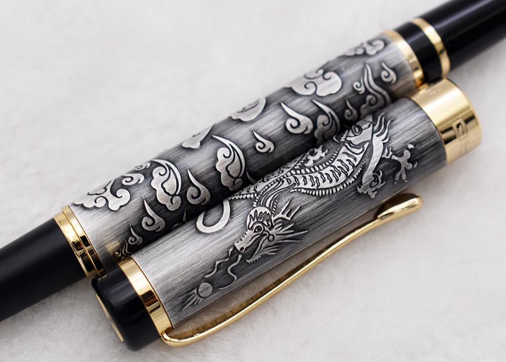 Jinhao 5000 винтажная Роскошная искусственная резьба по текстуре дракона чернильная