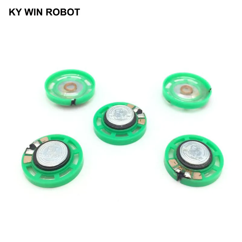 5pcs/lot New Green Ultra-thin Mini speaker 32 ohms 0.25 watt 0.25W 32R speaker Diameter 27MM 2.7CM thickness 9MM images - 6