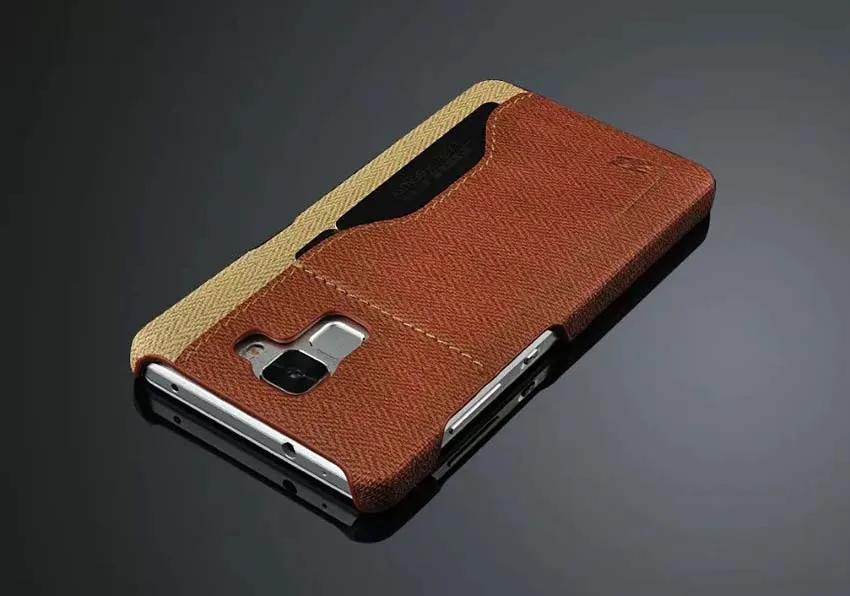 Фото Кожаный чехол Jean Canva для Huawei Honor 7, Высококачественная задняя крышка с бесплатной защитной защитой экрана, два цвета, слот для карт №4