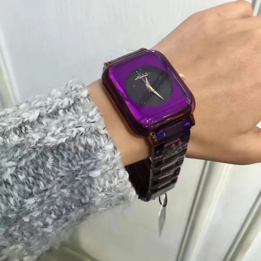 Женские квадратные часы Montre Femme Новые нейтральные Vogue для девушек студентов
