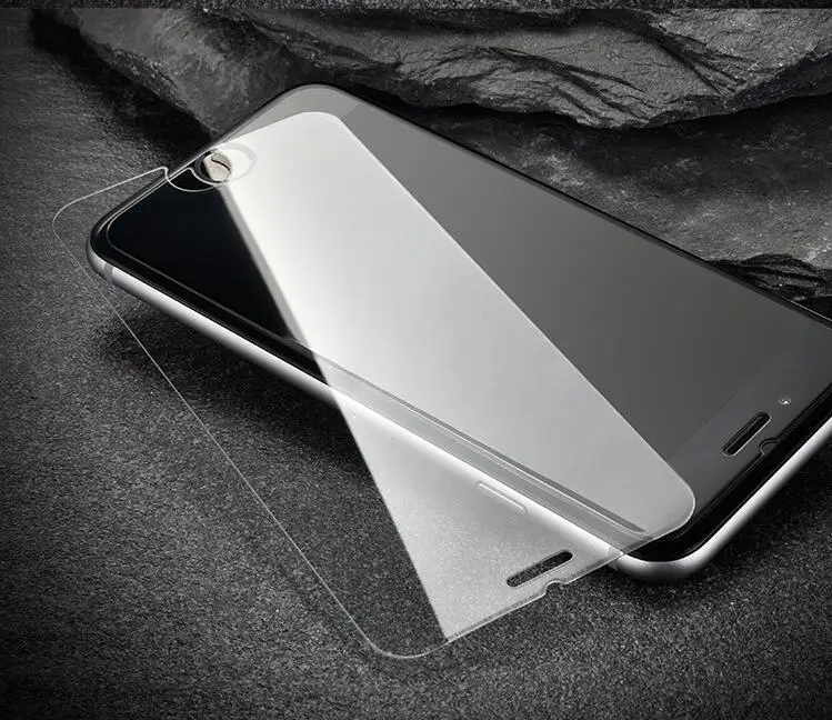 2 упаковки, закаленное стекло для iPhone 6, 6 S, Защитная пленка для экрана для iPhone 7, 8 Plus, стекло для iPhone X, SE, 5, 5S, 10, 4, жесткая пленка для экрана