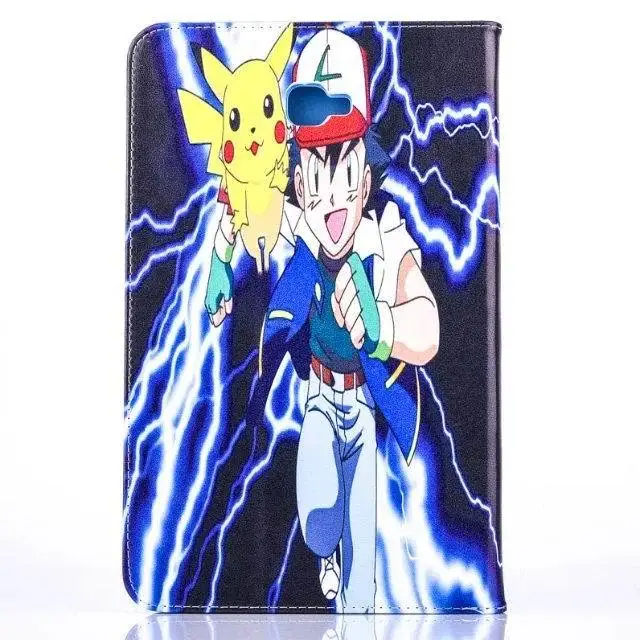 Чехол для Samsung Galaxy Tab A A6 10,1 T580 T585 T580N чехол «Pokemon Go» с забавным рисунком Пикачу tablet крышка флип-чехол с подставкой coque para