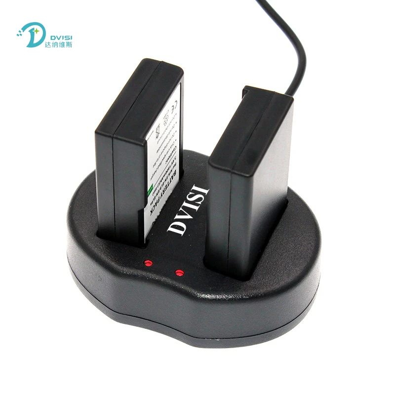 2 шт. встроенная батарея с USB портом и двойным зарядным устройством|en el9a battery|en