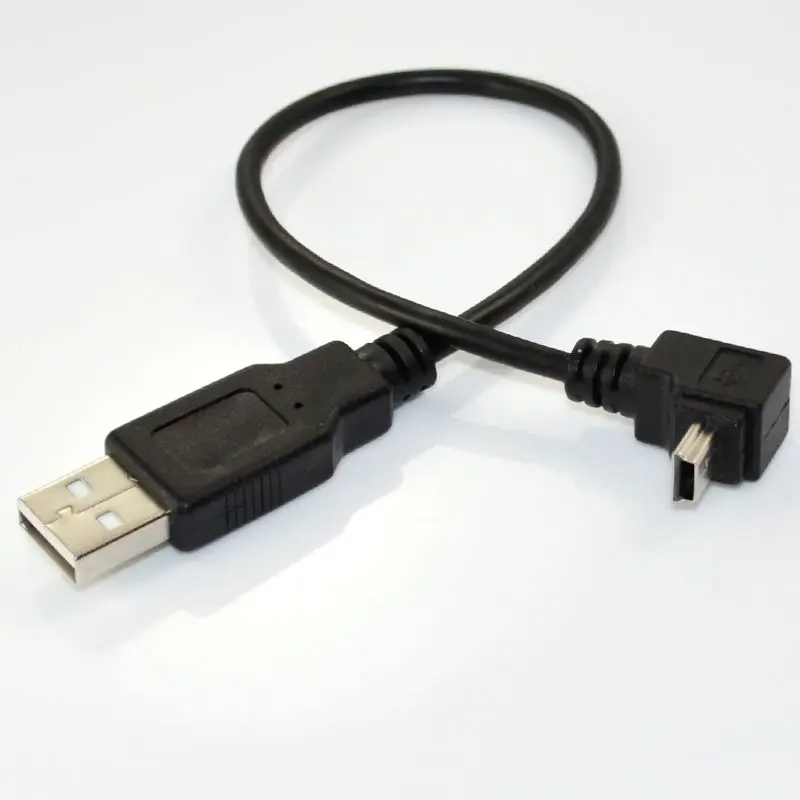 DANSPEED USB 2 0 A штекер на 90 градусов угловой мини 5Pin адаптер конвертер данных короткий